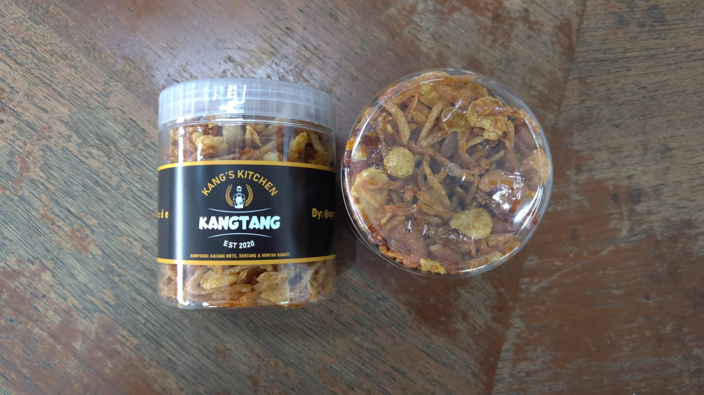 Kangtang( Potato slices with cashew nuts)